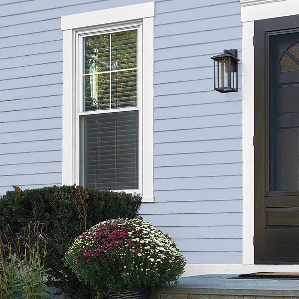 Glidden Essentials 5 gal. #PPG1166-3 Blue Opal Flat Exterior Paint