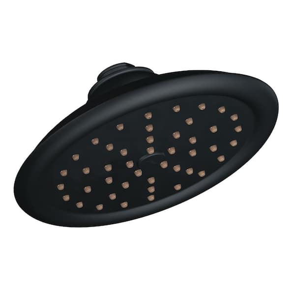 1-Spray Pattern with 2.5 GPM 7 in. Wall Mount Fixed Shower Head in Wrought Iron