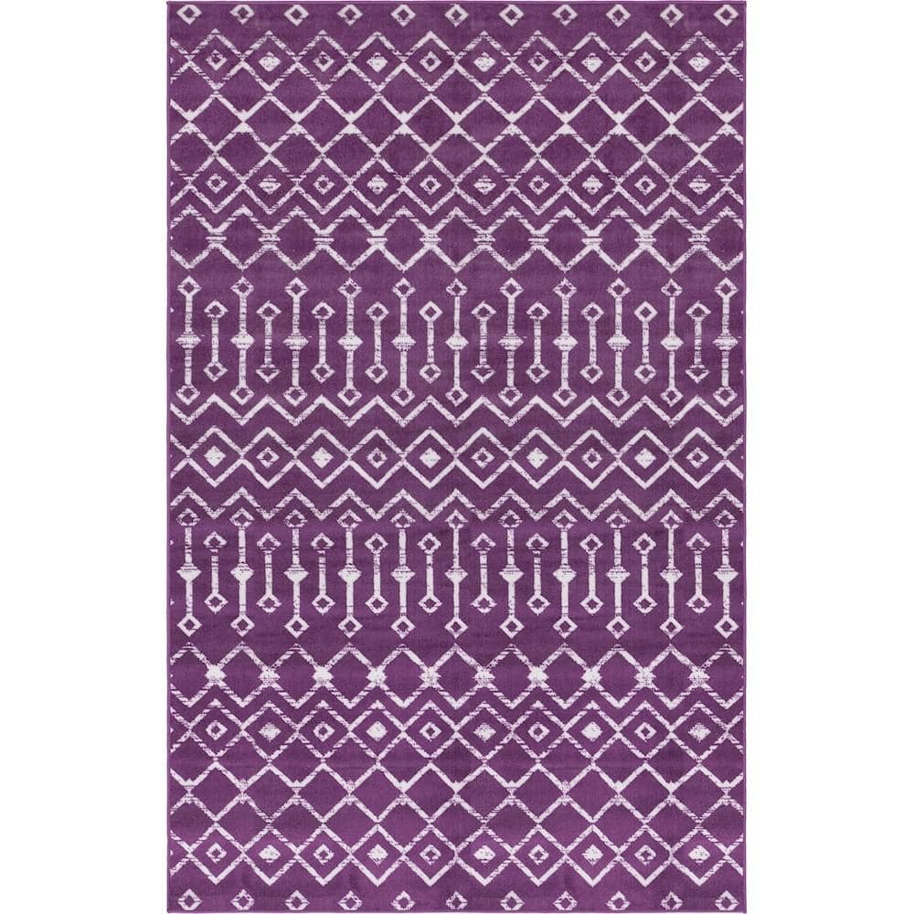 Moroccan Trellis Violet 2 ft. 2 in. x 3 ft. Area Rug price history on PriceWatchPro