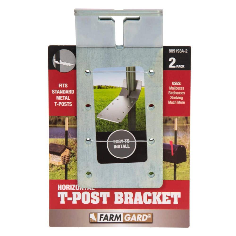 FARMGARD Horizontal TPost Bracket (2Pack) 889193A2 The Home Depot