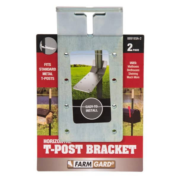 FARMGARD Horizontal T-Post Bracket (2-Pack)