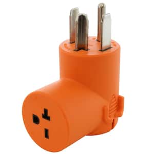 Dryer Outlet Adapter, 4-Prong Dryer 14-30P Plug to 15/20-Amp 250-Volt NEMA 6-20R HVAC/ Power Tools Adapter