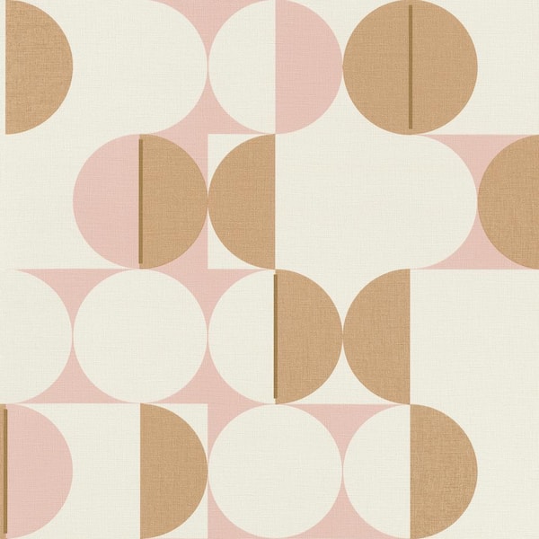rasch Cakara Blush Geometric Wallpaper Sample