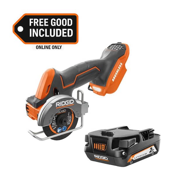 18V SubCompact Brushless Cordless 3 in. Multi-Material Saw with 2.0 Ah Lithium-Ion Battery
