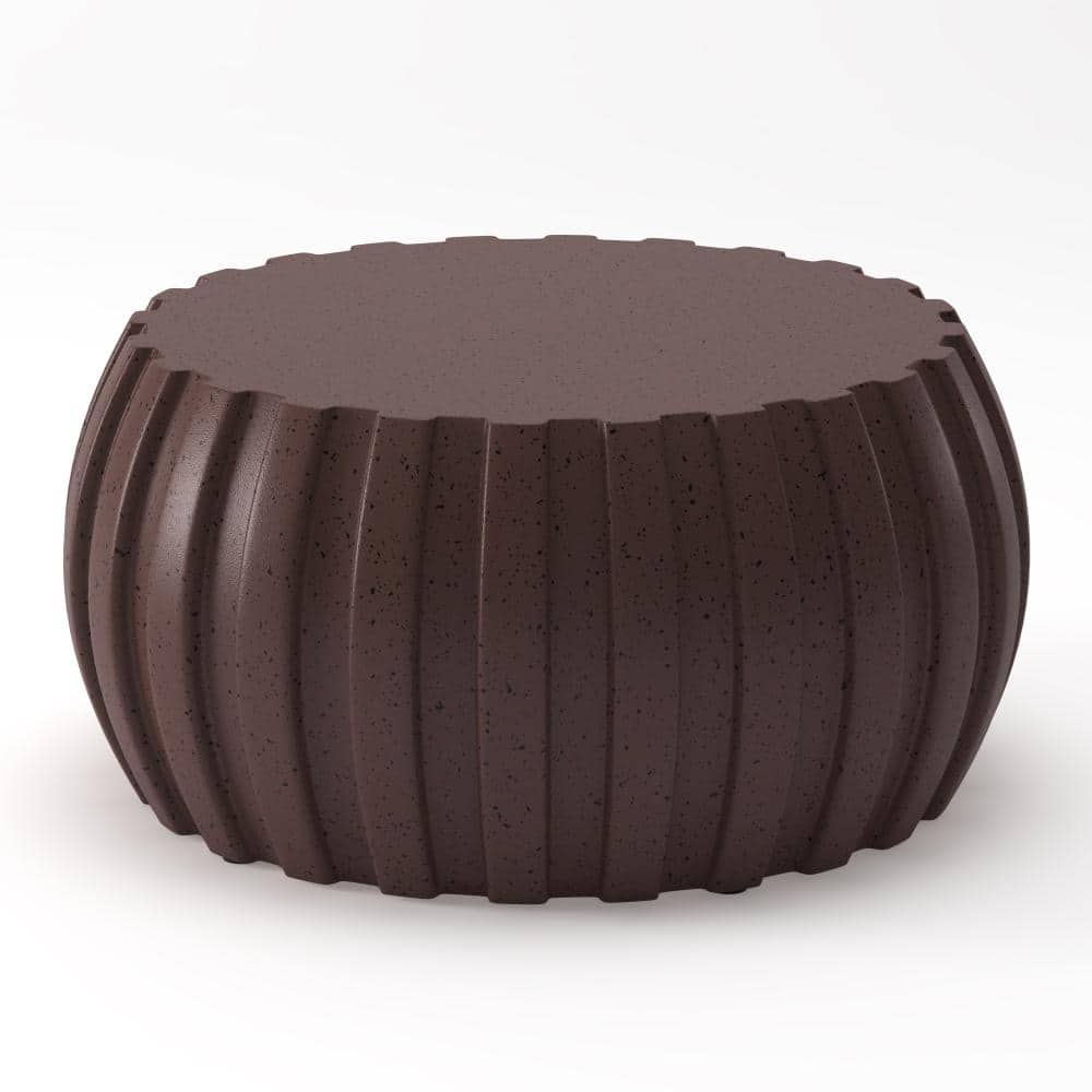 Brown Round MGO Modern Waterproof Coffee Table, Center Table price history on PriceWatchPro