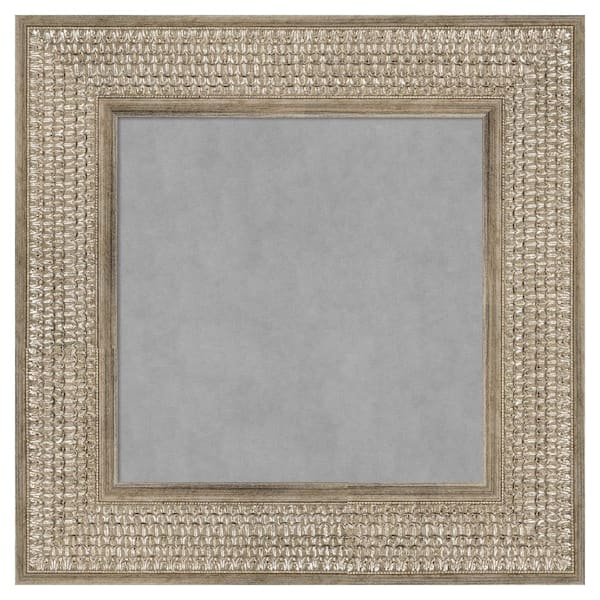 Amanti Art Trellis Silver 18 in. x 18 in Framed Magnetic Board