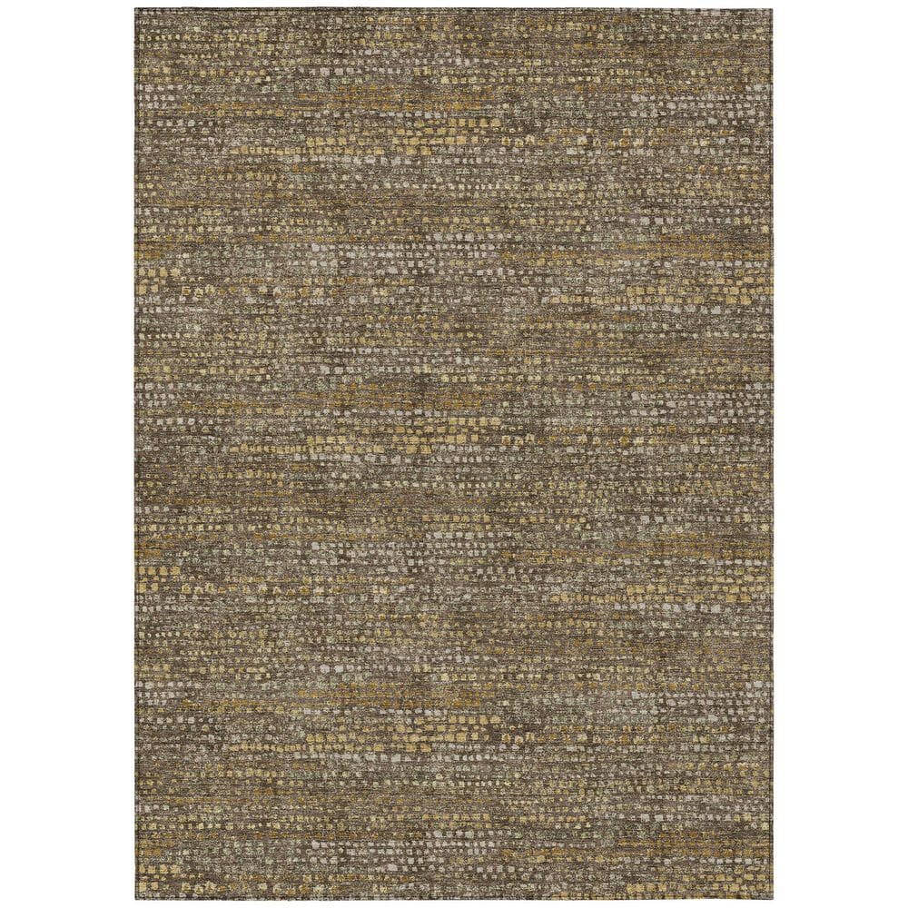 Chantille Machine Washable Indoor/Outdoor Abstract ACN2641 Chocolate 8 ft. x 10 ft. Area Rug price history on PriceWatchPro