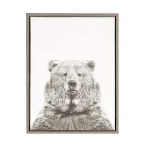 Sylvie "Bear European" by Tai Prints Framed Canvas Wall Art