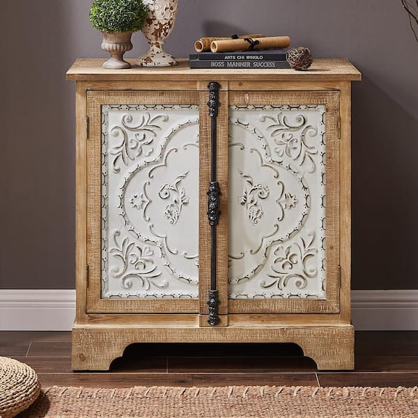 Art Leon RUSTIC Natural MDF TOP 31.7 in. Buffet Sideboard