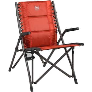 Fraser Deluxe Red Steel Outdoor Folding Chair