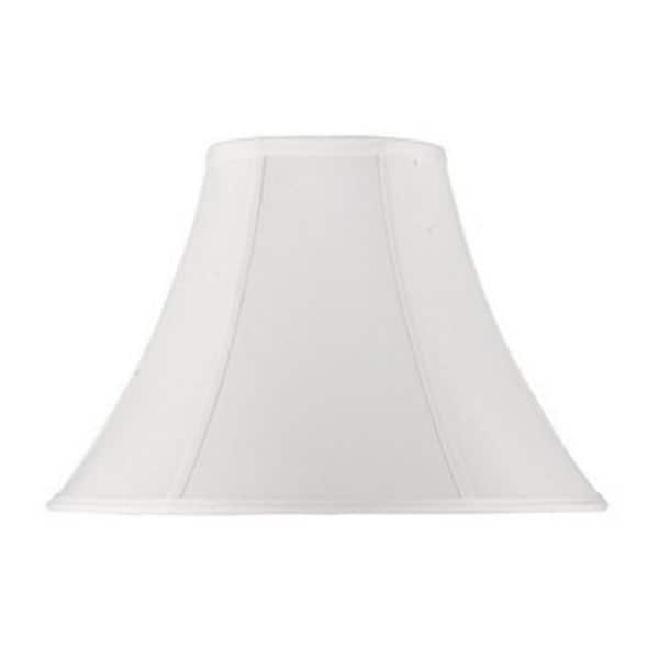 Cal Lighting 12 In White Bell, White Lamp Shades At Home Depot