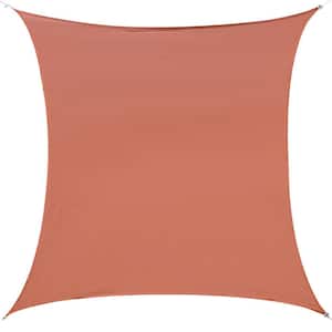 16 ft. x 20 ft. Red Outdoor Patio Sun Shade Sail