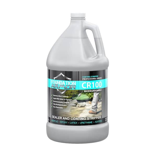 Foundation Armor 1 Gal. Interior/Exterior Liquid Concrete Coating Remover for Paint, Epoxy, Urethane, Acrylics Paint Stripper