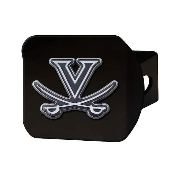 FANMATS NCAA University of Virginia Class III Black Hitch Cover with Chrome Emblem