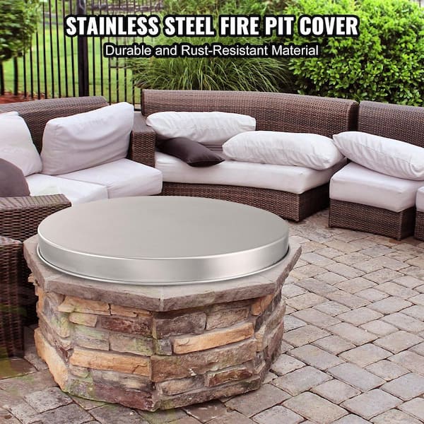 Itopfox 20 In Stainless Steel Fire Pit Cover H2sa17ot206 The Home Depot 3638