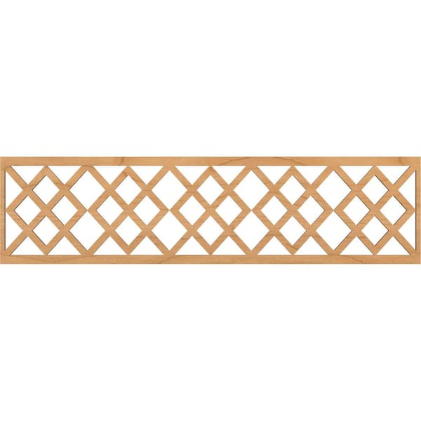 Ekena Millwork Hadley Fretwork 0.25 in. D x 47 in. W x 12 in. L Maple Wood Panel Moulding