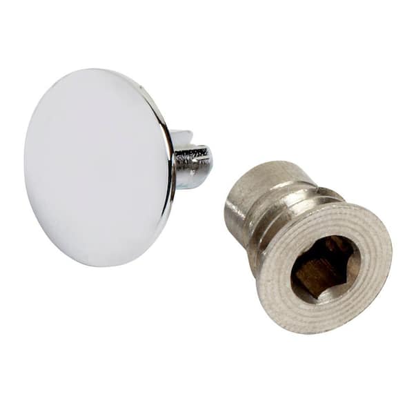 American Standard Handle Screw and Index Button, Polished Chrome