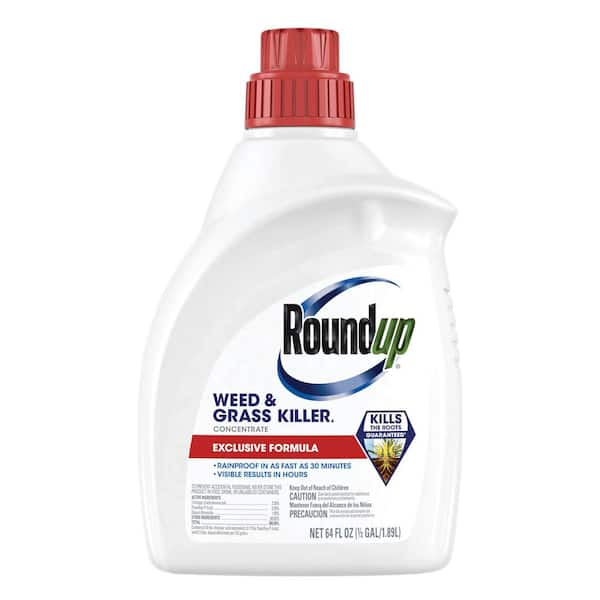 64 fl. oz. Weed & Grass Killer4 Concentrate, Use In and Around Flower Beds, Walkways and other areas of your yard