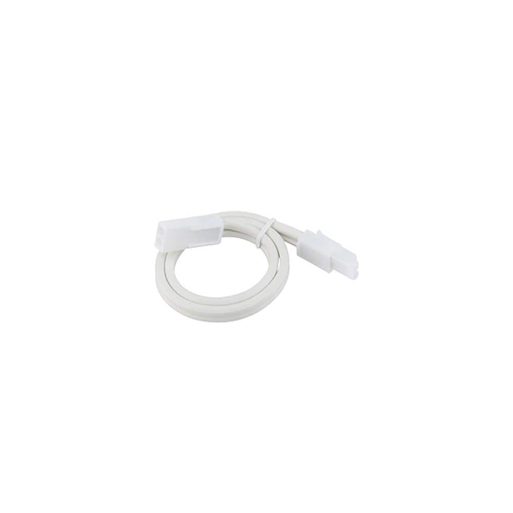 12-inch White Extension Joiner Cable for Puck Lights