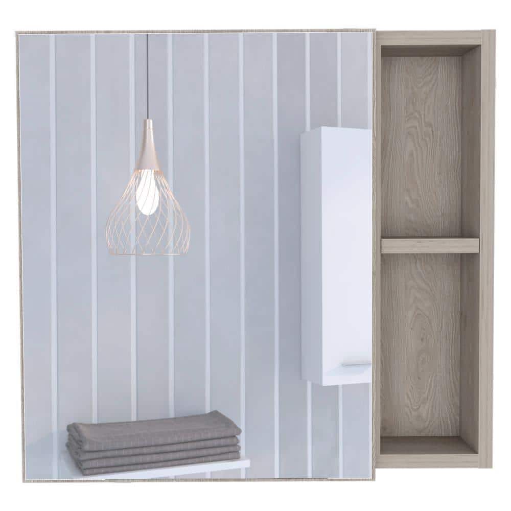 19.60 in. W x 18.60 in. H Rectangular Particle Board Medicine Cabinet with 