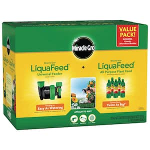 Miracle Gro LiquaFeed Universal Feeder and Miracle Gro LiquaFeed All-Purpose Plant Food