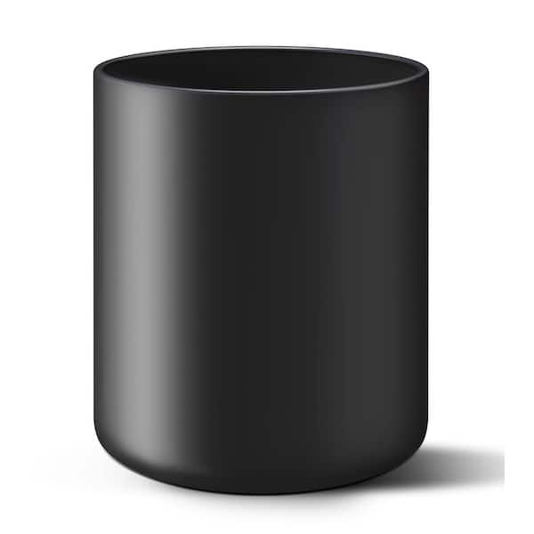 Matte Black Kitchen Utensil Holder for Countertop, 7.2 in. Ceramic Cooking Utensil Crock for Utensil Organizer