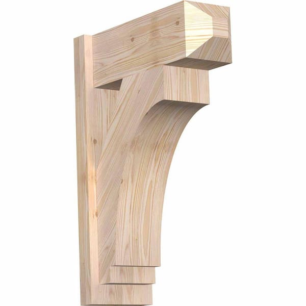 Ekena Millwork 8 in. x 28 in. x 20 in. Imperial Craftsman Smooth Douglas Fir Outlooker