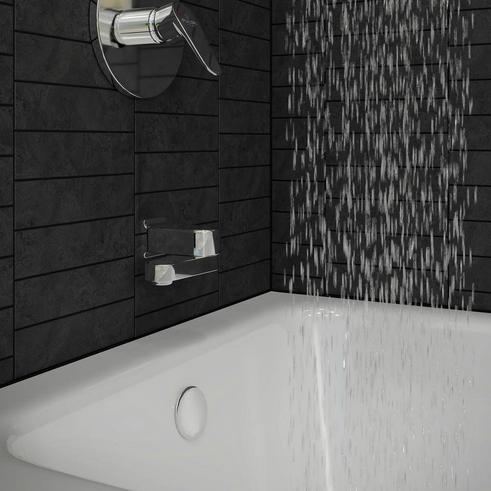 Chrome Fold Away Tub Spout with Diverter