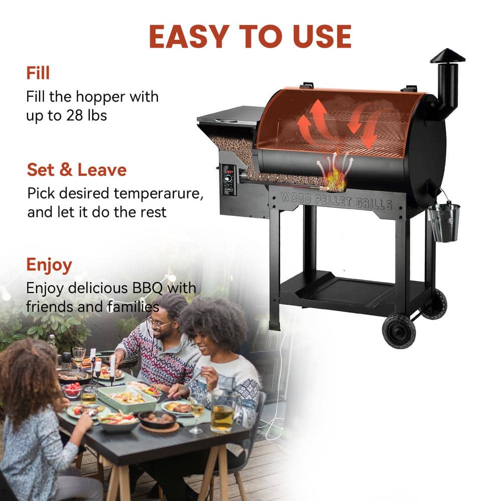 ZPG-7002B3E Stainless Steel Wood Pellet Grill BBQ Smoker