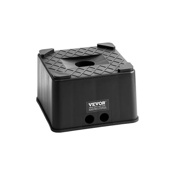 Trailer Jack Block, 6 in. High Heavy Duty RV Leveling Block with 6000 lbs. Capacity, RV Jack Stand, Motorcycle Stand