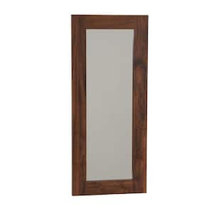 Small Rectangle Brown Mirror (12.60 in. H x 29.50 in. W)