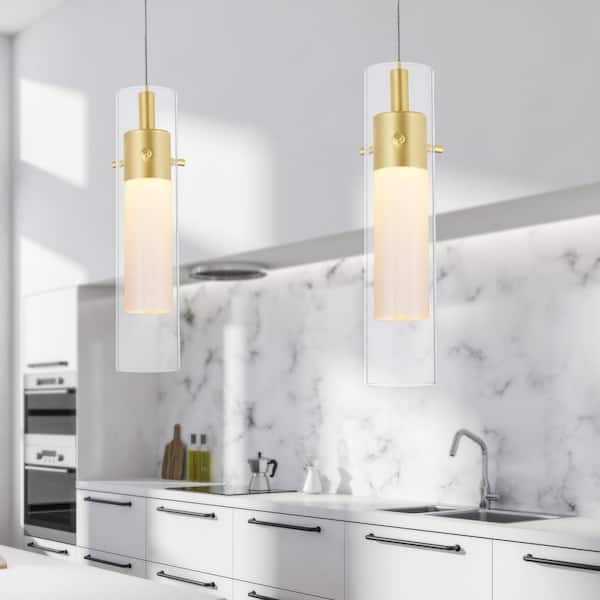 Olinda LED Integrated Satin Gold Mini Pendant