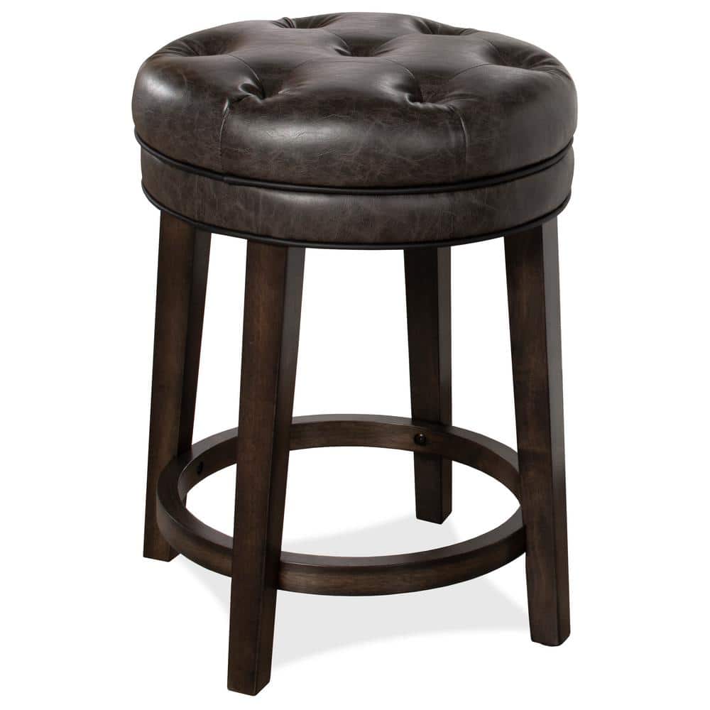 Furniture Harlow Backless Harlow Upholstered Swivel Counter