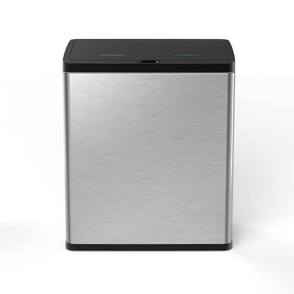 Step N' Sort 16 Gal. Motion Sensor Dual Trash and Recycling Bin