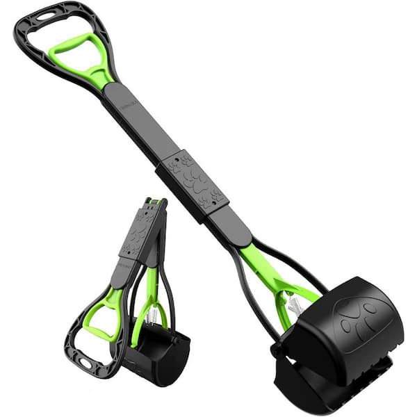 28 Long Handle Durable Pet Poop Scooper for Large and Small Dogs with High Strength Material, Ideal for Lawns, Grass