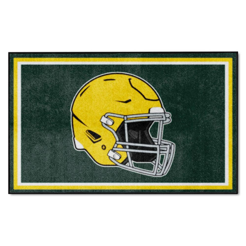 Officially Licensed NFL Green Bay Packers Vintage Logo Football Rug