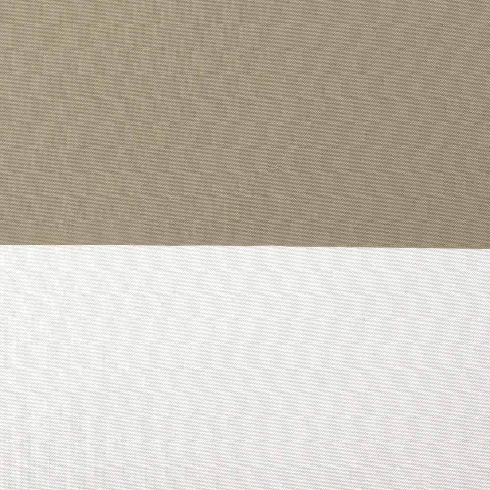 Taupe Stripe Polyester Light-Filtering Grommet Curtain Panels, 54" x 84"