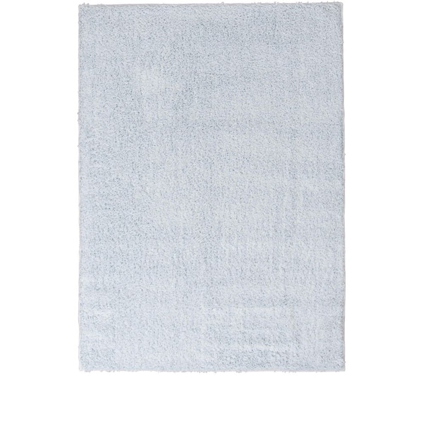 10 ft. x 15 ft. Ice Blue Geneva Shag Solid Area Rug