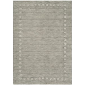 Kids Gray Doormat 3 ft. x 5 ft. Polka Dot Area Rug