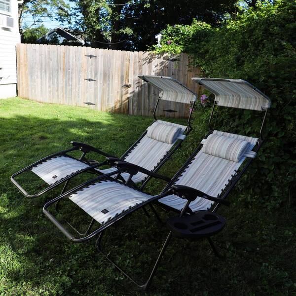 Garden chairs discount with sun canopy