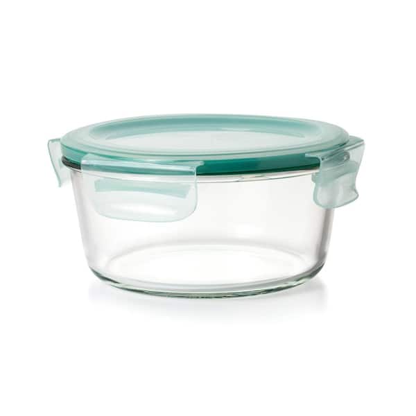 Mini Small Glass Jars with Sealed Lids, Clear Glass Food Storage Container, 3.4 oz, Size: 30, Blue
