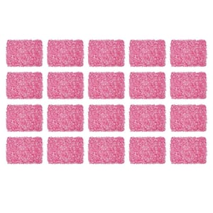 23 .6 in. x 15.7 in. Gradient Pink Artificial Floral Wall Panel Hydrangea Wedding Centerpieces (20-pieces)