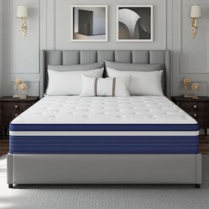 King Size Medium Hybrid Memory Foam 10 in. Individual Pocket Spring Support and Breathable Mattress