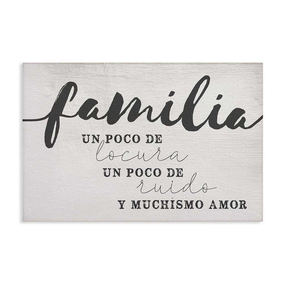 Family Lots of Love by Lil' Rue Gallery Wrapped Unframed Typography Graphic Art Print 16 in. x 24 in. price history on PriceWatchPro