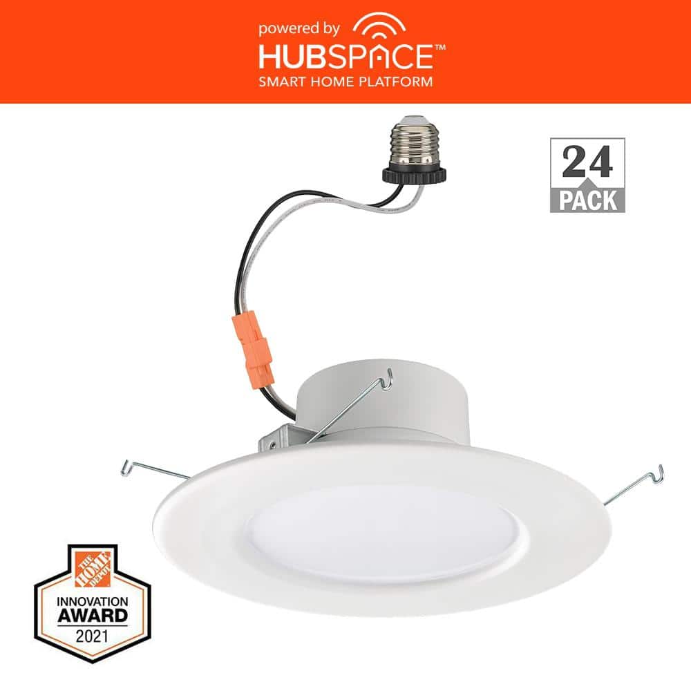 5/6 in. SMART Integrated LED Recessed Light Trim Wireless Powered by Hubspa
