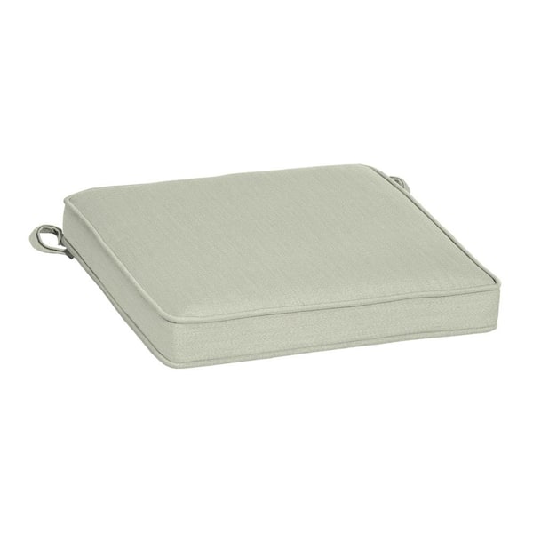 ARDEN SELECTIONS Oasis 19 in. x 19 in. Square Outdoor Seat Cushion in Light Grey