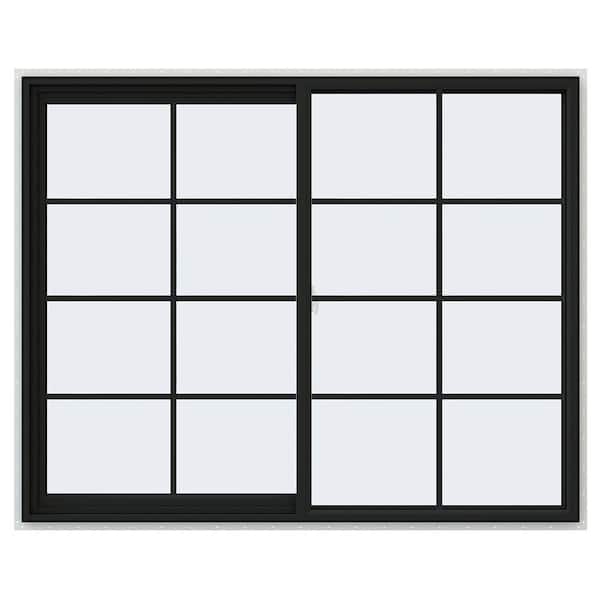 洋楽 WINDOW JELD-WEN 60 in. x 48 in. V-2500 Series Bronze Exterior/White