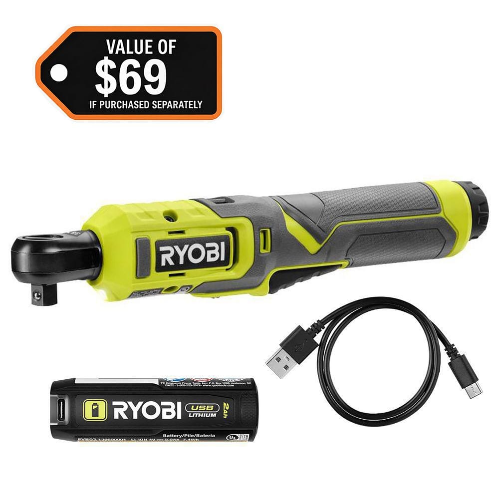 USB Lithium 3/8 in. Ratchet Kit with 2.0 Ah Battery and USB Charging Cable price history on PriceWatchPro