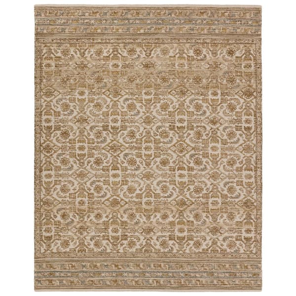 Sarang Brown/Gold 5 ft. x 8 ft. Trellis Area Rug