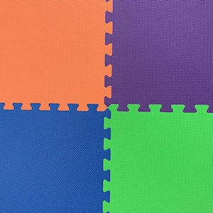 Premium Lime Green 24 in. W x 24 in. L Foam Kids and Gym Interlocking Tiles (58.1 sq. ft.) (15-Pack)